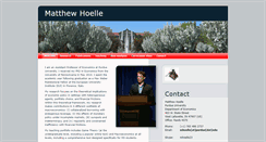 Desktop Screenshot of matthew-hoelle.com